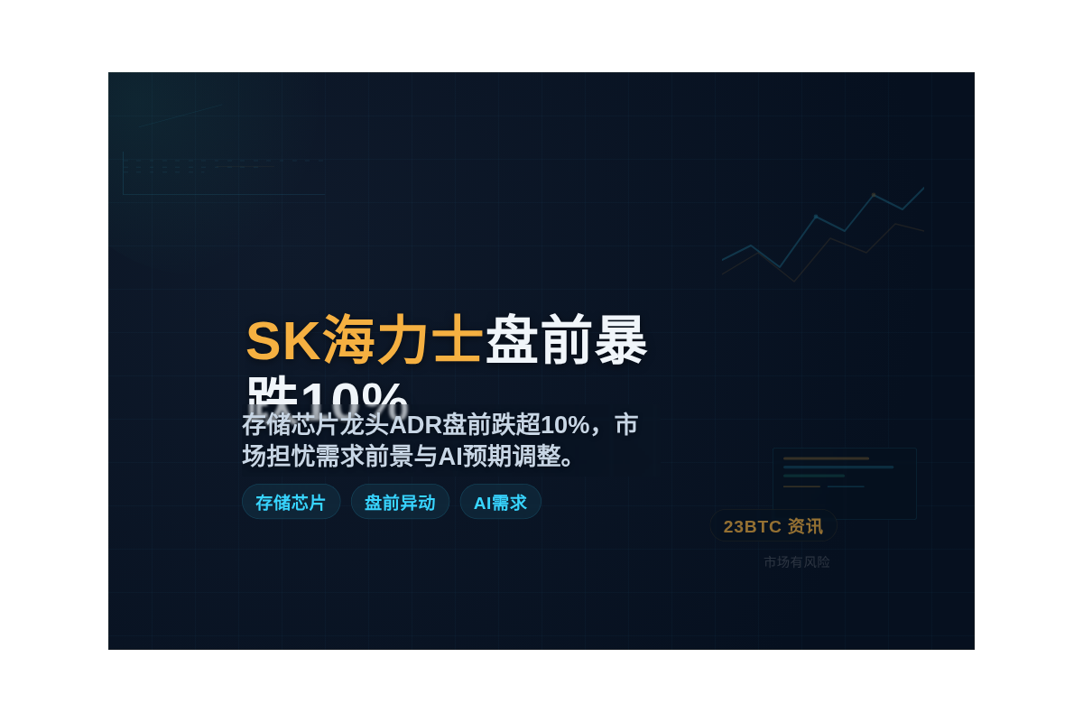 SK海力士盘前暴跌10%