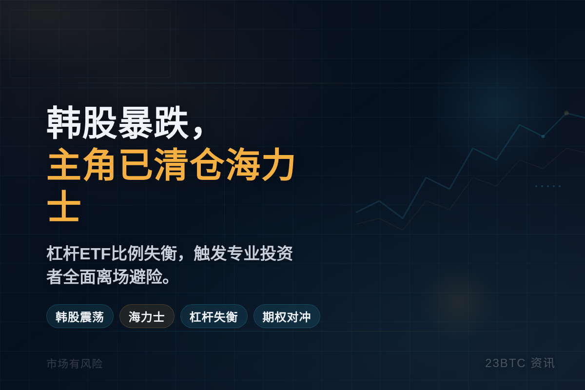 韩股暴跌,主角已清仓海力士插图1 韩股暴跌,主角已清仓海力士