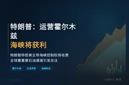 特朗普：运营霍尔木兹海峡将获利