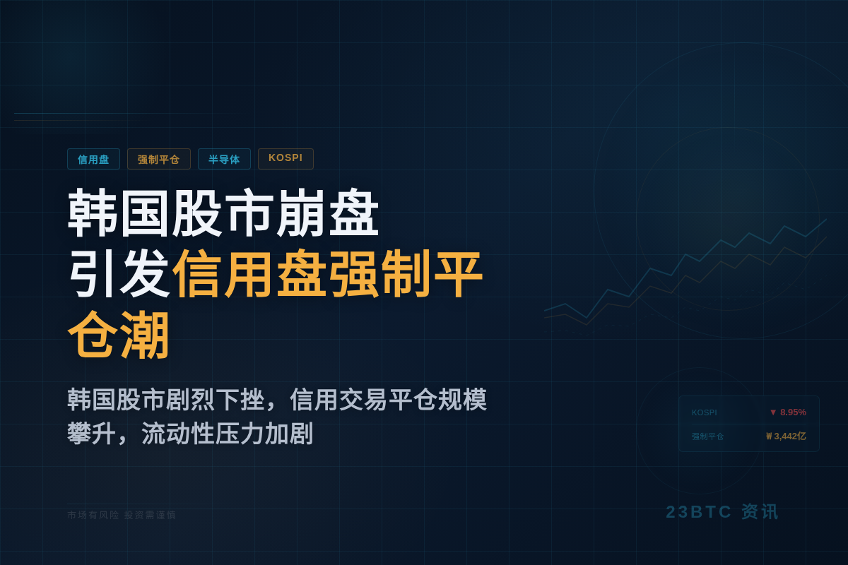 韩国股市崩盘引发信用盘强制平仓潮插图1 韩国股市崩盘引发信用盘强制平仓潮