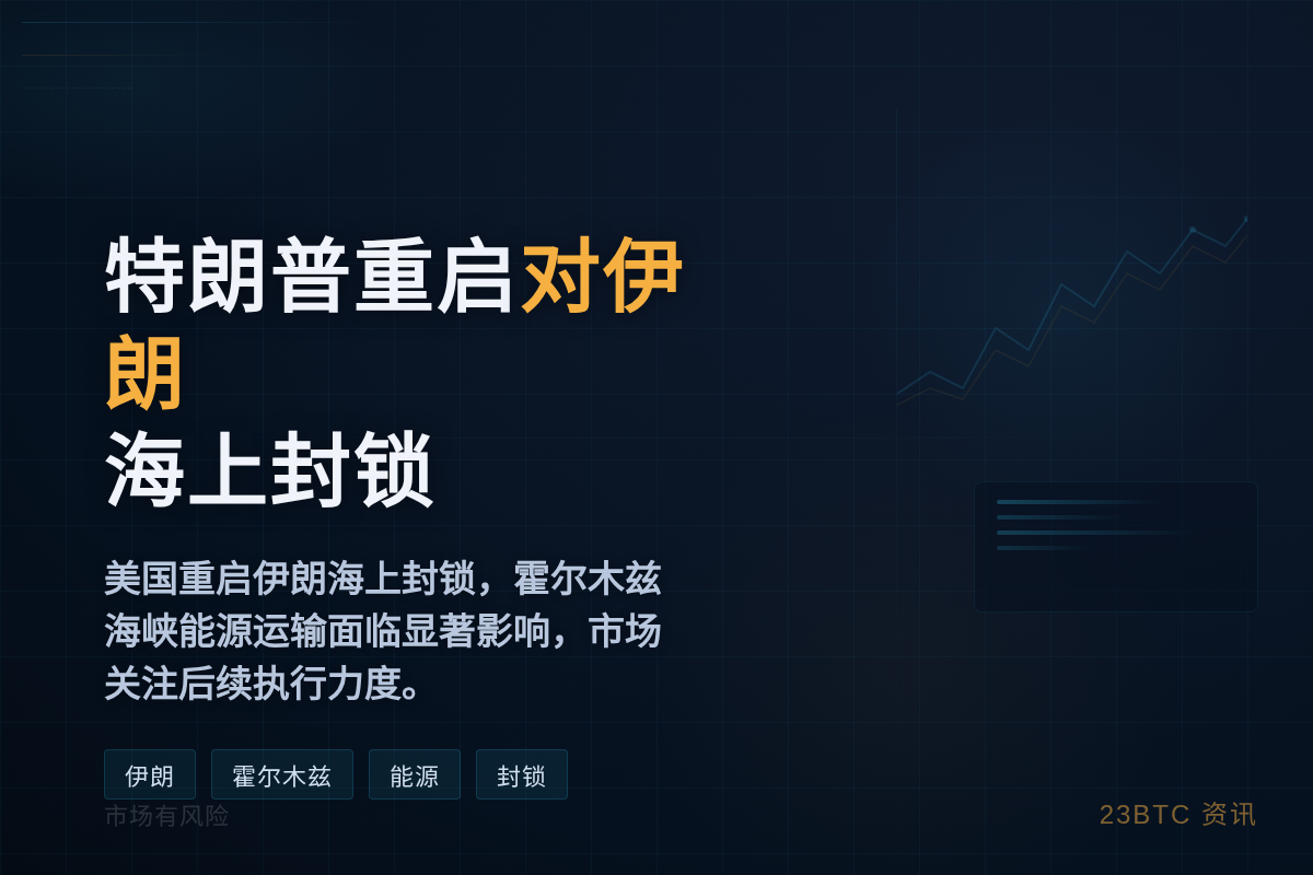 特朗普重启对伊朗海上封锁插图1 特朗普重启对伊朗海上封锁
