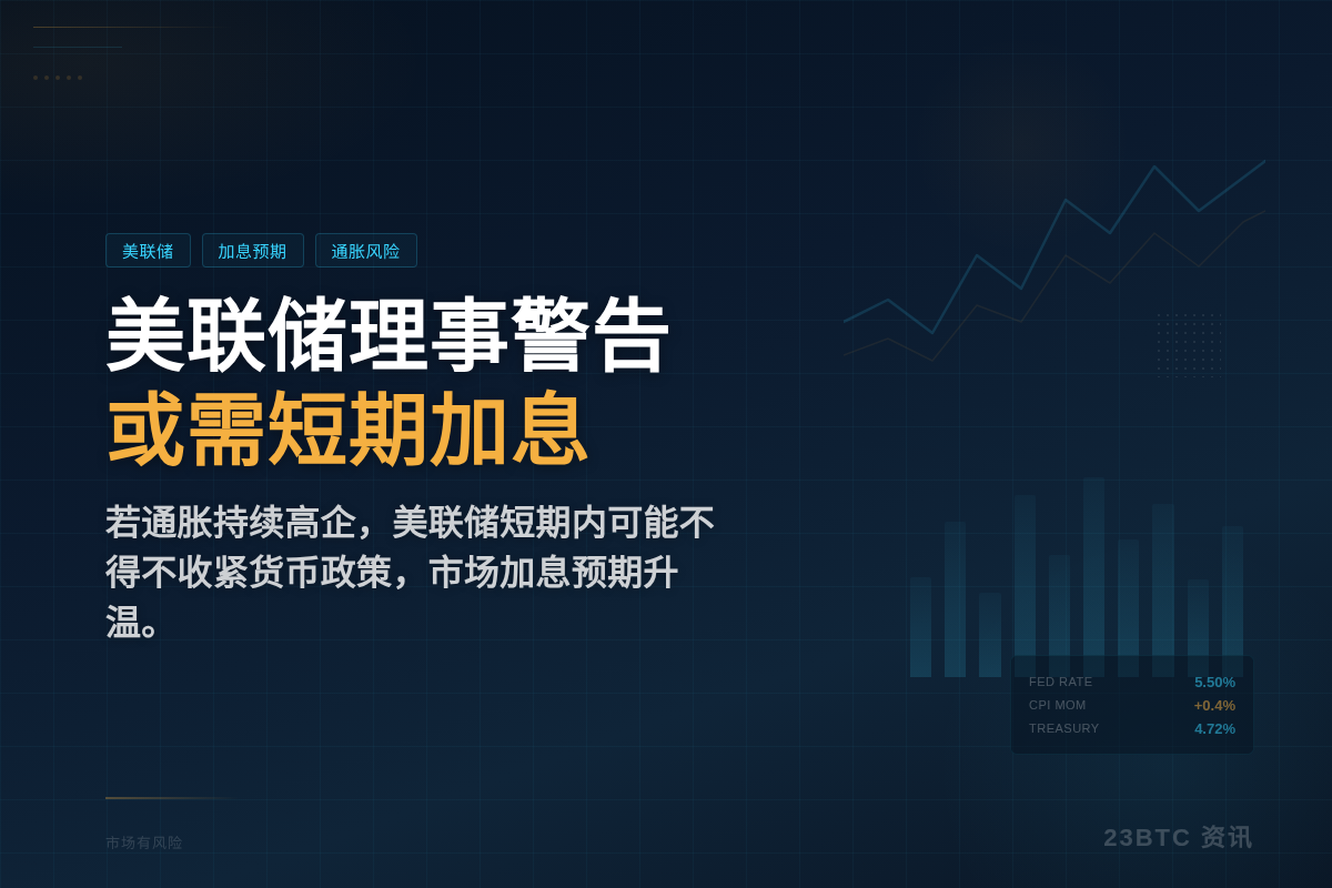 美联储理事警告:或需短期加息插图1 美联储理事警告:或需短期加息
