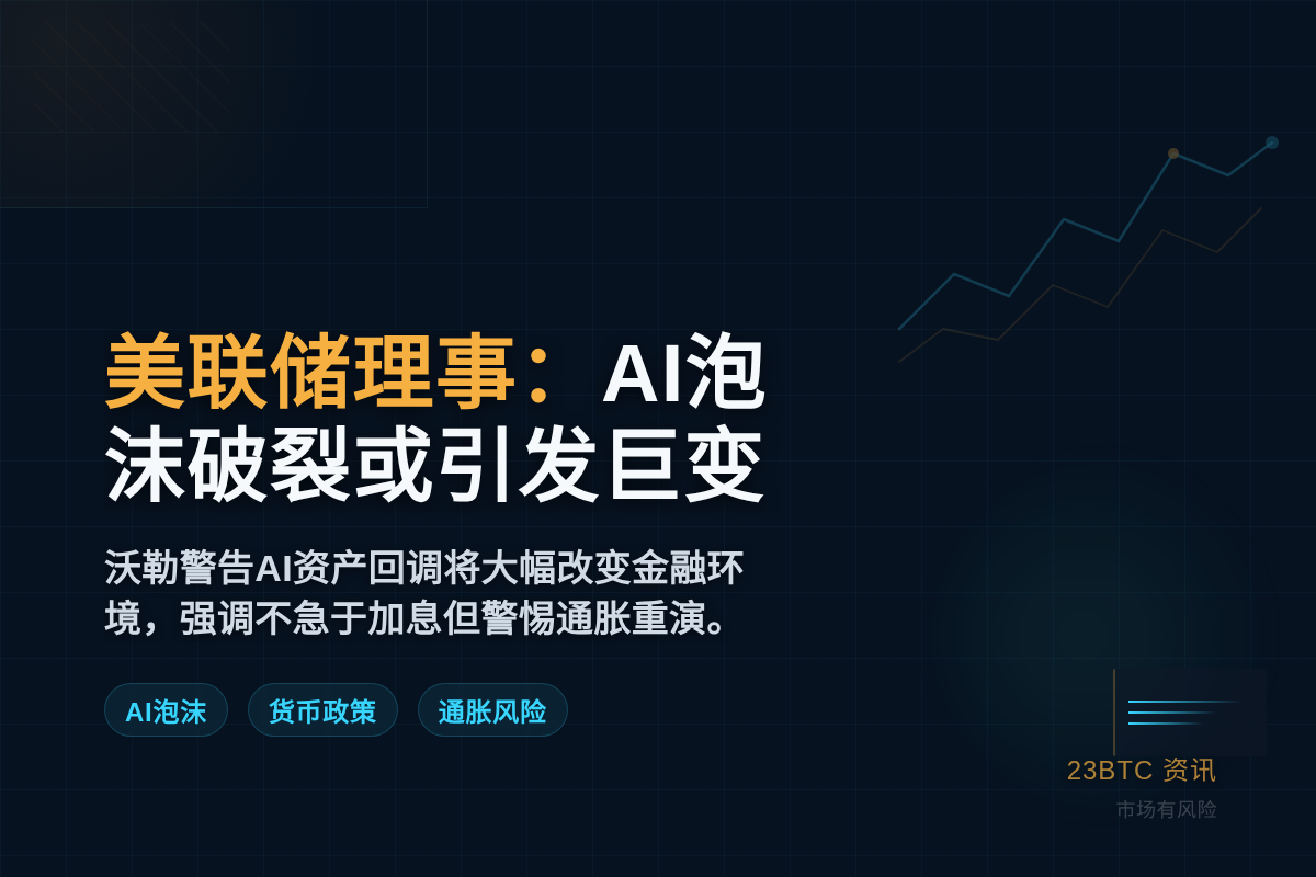 美联储理事:AI泡沫破裂或引发巨变插图1 美联储理事:AI泡沫破裂或引发巨变