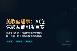 美联储理事：AI泡沫破裂或引发巨变