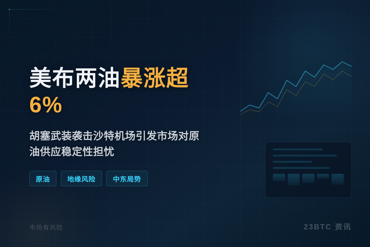 美布两油暴涨超6%插图1 美布两油暴涨超6%