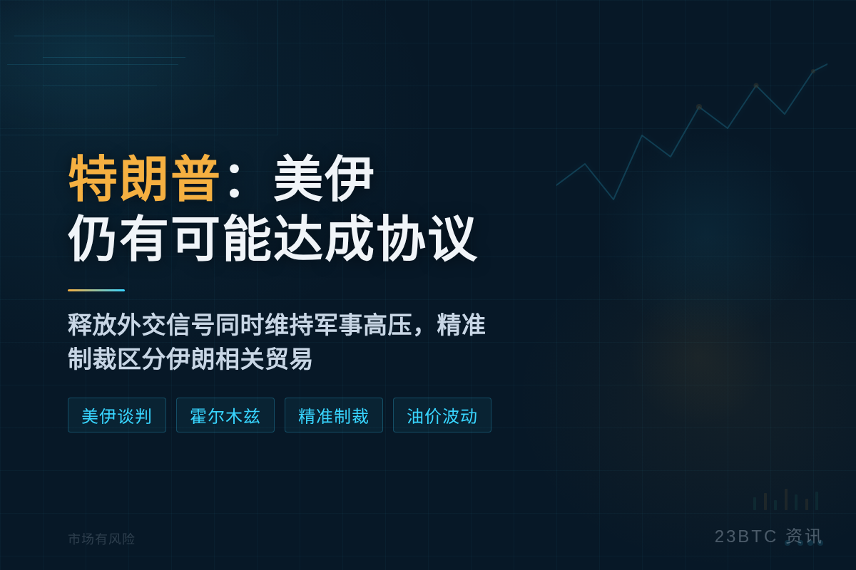 特朗普：美伊仍有可能达成协议