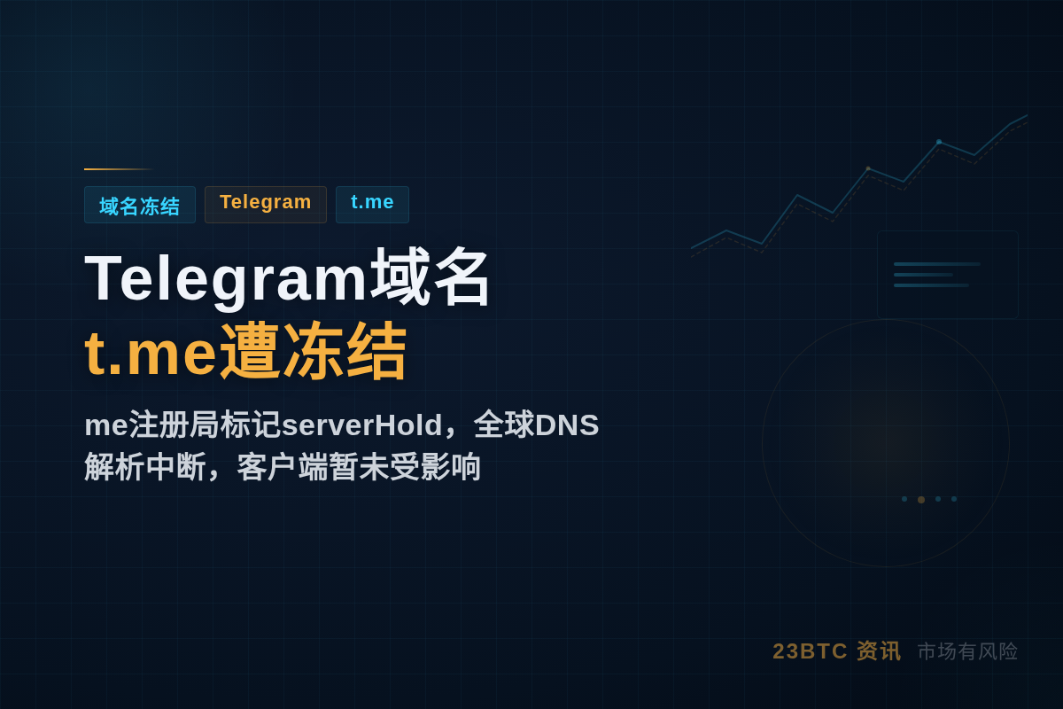 Telegram域名t.me遭注册局标记冻结