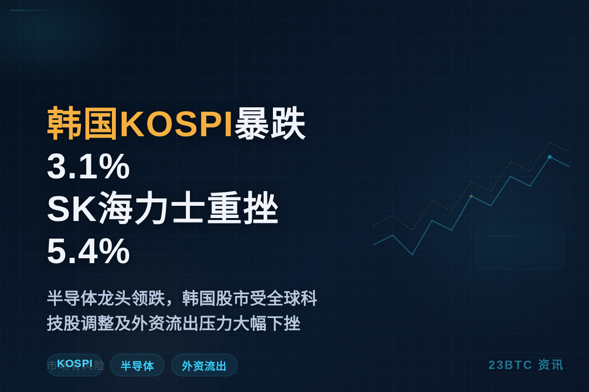韩国KOSPI暴跌3.1%,SK海力士重挫5.4%插图1 韩国KOSPI暴跌3.1%,SK海力士重挫5.4%