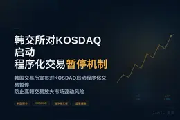 韩交所对KOSDAQ启动程序化交易暂停机制