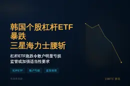 韩国个股杠杆ETF暴跌，三星海力士腰斩