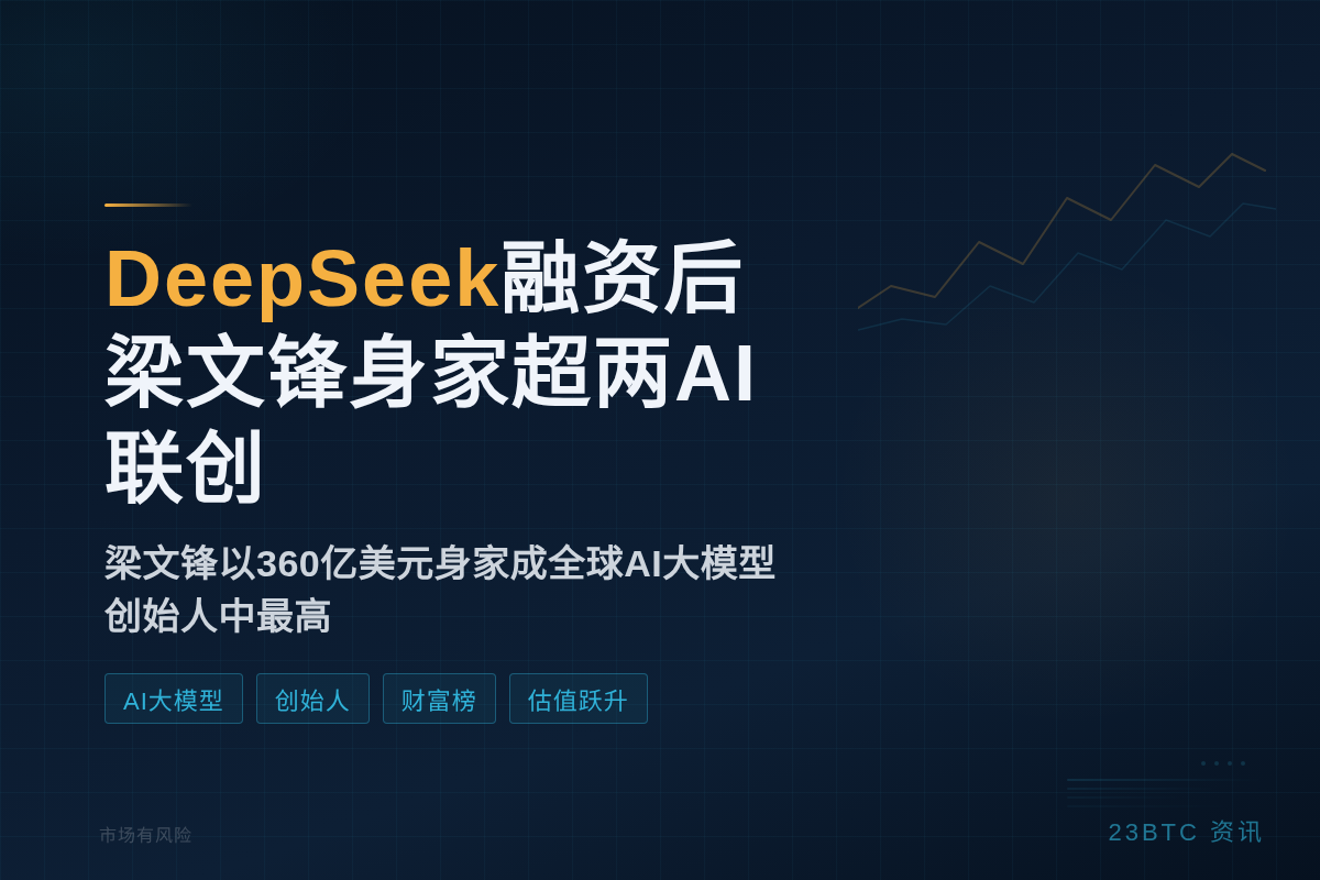 DeepSeek融资后梁文锋身家超两AI联创