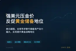 强美元压金价，反促黄金储备地位