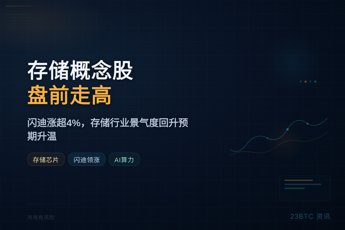 存储概念股盘前走高,闪迪涨超4%插图 存储概念股盘前走高,闪迪涨超4%