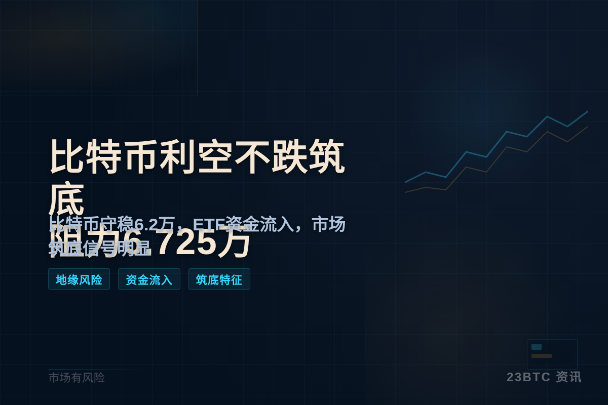 比特币利空不跌筑底，关键阻力6.725万