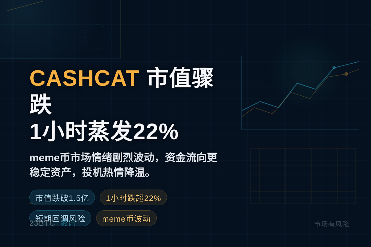 CASHCAT市值骤跌，1小时蒸发22%