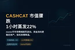CASHCAT市值骤跌，1小时蒸发22%