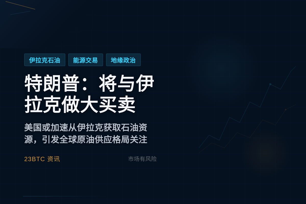 特朗普:将与伊拉克做大买卖,大量抽油插图1 特朗普:将与伊拉克做大买卖,大量抽油