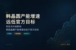 韩晶圆产能增速远低官方目标