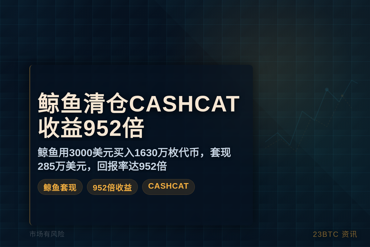 鲸鱼清仓CASHCAT,收益952倍插图1 鲸鱼清仓CASHCAT,收益952倍