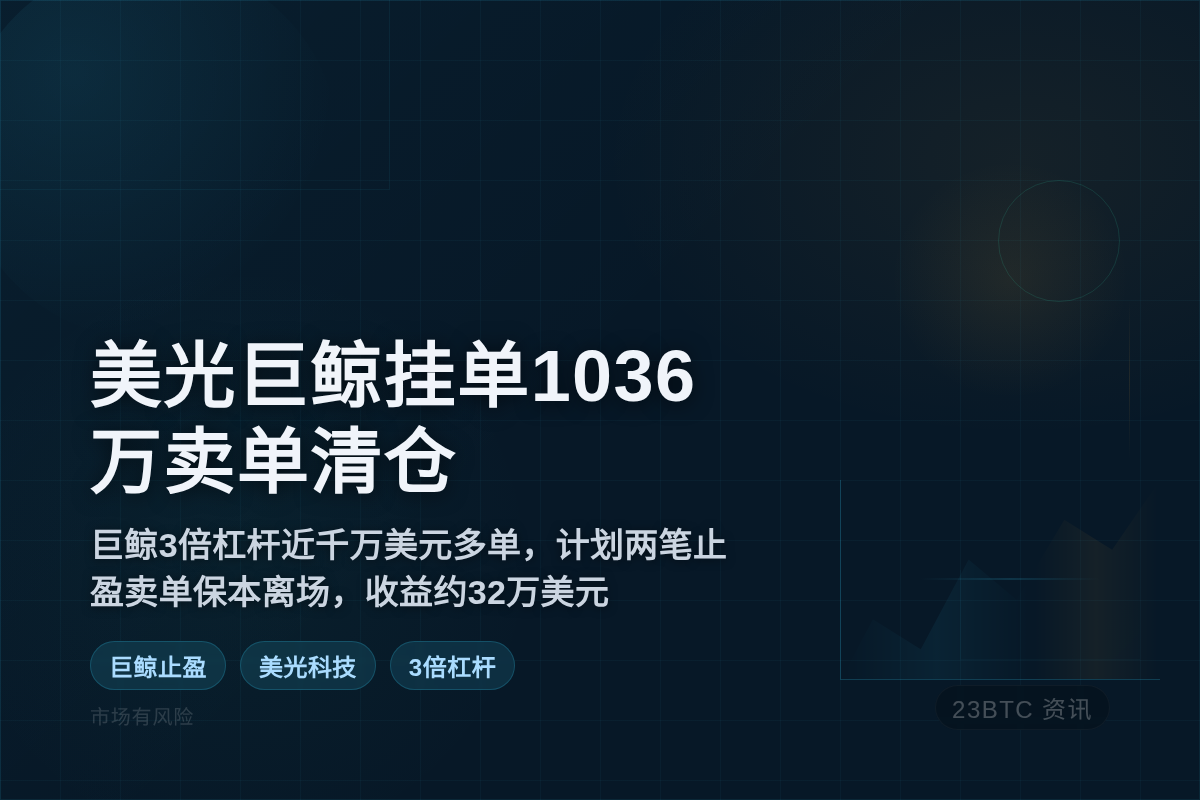 美光巨鲸挂单1036万卖单清仓插图1 美光巨鲸挂单1036万卖单清仓