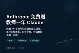 Anthropic免费赠教师一年Claude