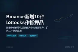 Binance新增10种bStocks作抵押品