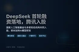 DeepSeek首轮融资落地，腾讯入股