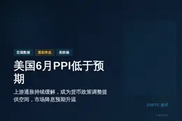 美国6月PPI低于预期
