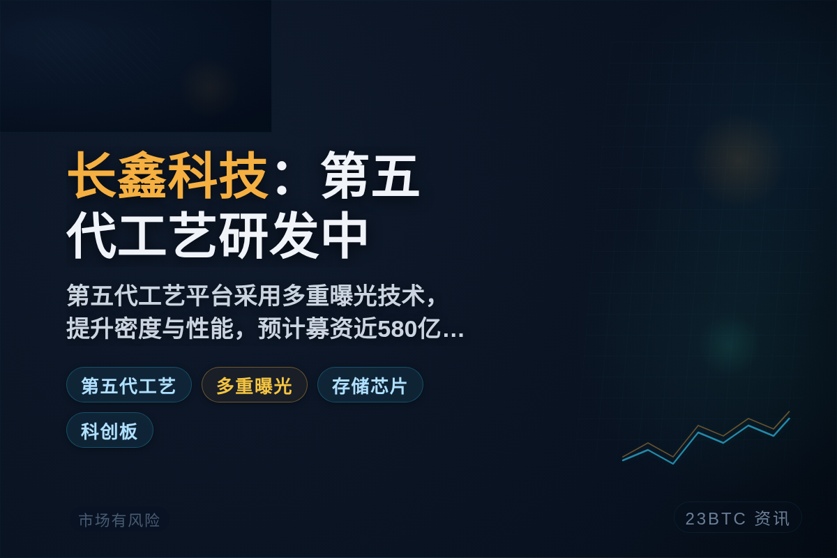 长鑫科技：第五代工艺研发中