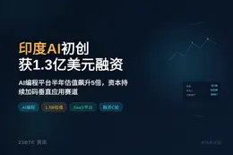 印度AI初创获1.3亿美元融资