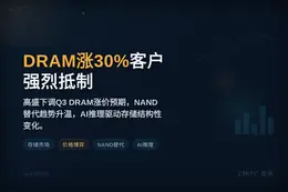 高盛：DRAM涨30%客户强烈抵制