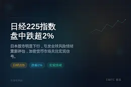 日经225指数盘中跌超2%