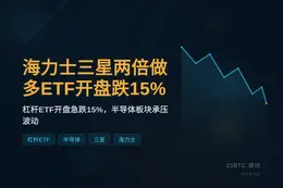 海力士三星两倍做多ETF开盘跌15%