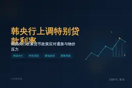 韩央行行长：上调特别贷款利率