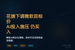 花旗下调微软目标价 AI投入施压 仍买入