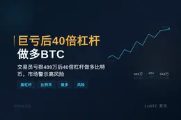 巨亏后40倍杠杆做多BTC