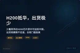 H200抵华，出货极少