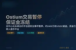 Ostium交易暂停，保证金冻结