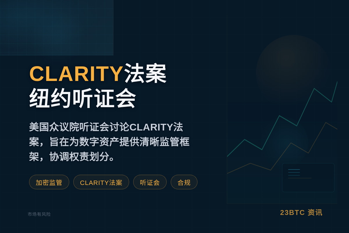 CLARITY法案明日纽约听证会插图1 CLARITY法案明日纽约听证会