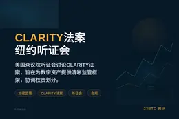 CLARITY法案明日纽约听证会