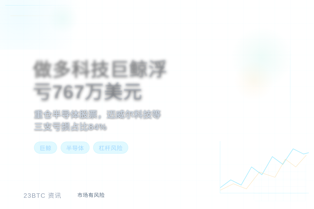 做多科技股的巨鲸浮亏767万美元