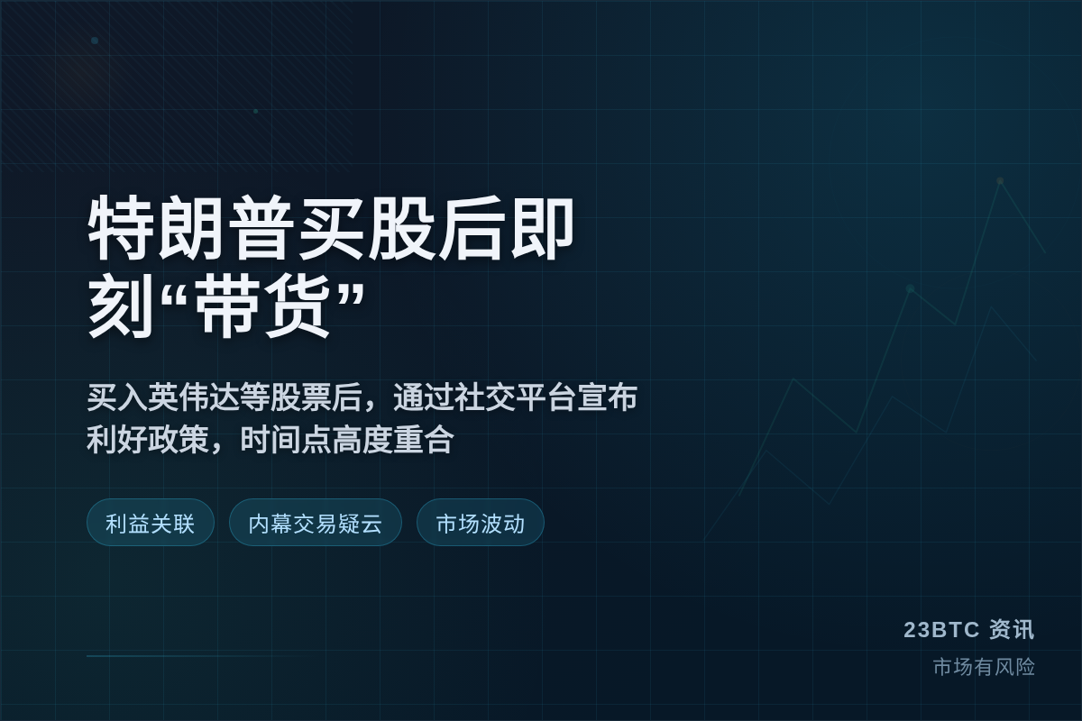 美媒:特朗普买股后即刻“带货”插图1 美媒:特朗普买股后即刻“带货”