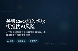 美银CEO加入华尔街担忧AI风险