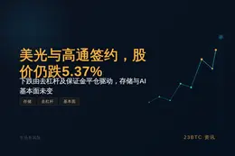 美光与高通签约，股价仍跌5.37%