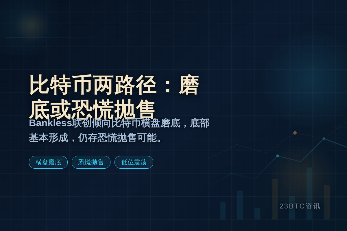 Bankless联创:比特币两路径:横盘磨底或最后恐慌性抛售插图1 Bankless联创:比特币两路径:横盘磨底或最后恐慌性抛售
