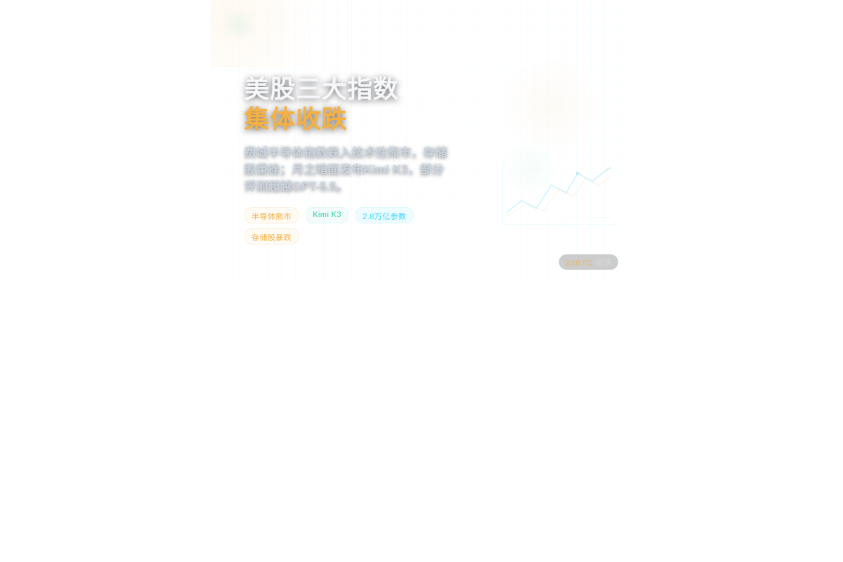 美股三大指数集体收跌