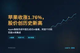 苹果收涨1.76%，股价创历史新高