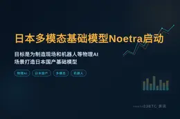 日本多模态基础模型Noetra启动 索尼软银等44家出资