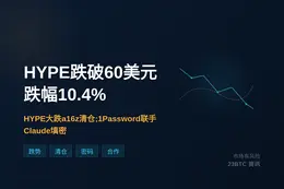 HYPE日内跌10.4%失守60美元