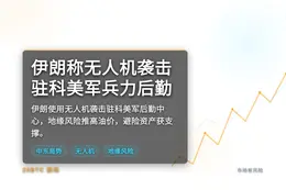 伊朗称无人机袭击驻科美军兵力后勤